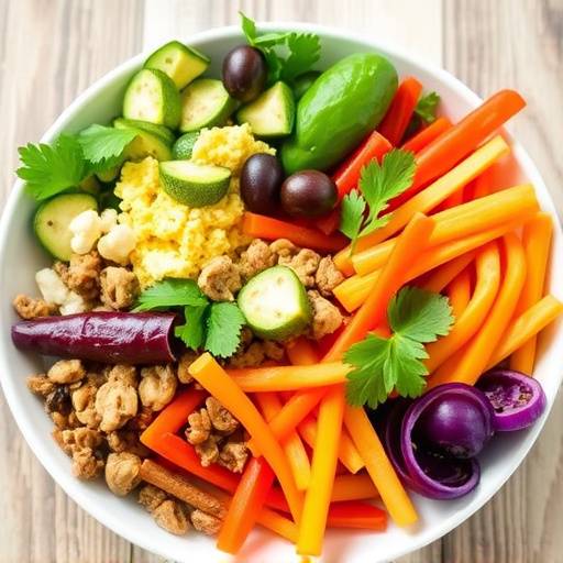 Image showcasing a Balanced Vegetarian Meal Plan