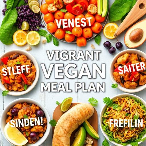 Image showing a vibrant and healthy Vegan Meal Plan